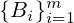 \{B_i\}_{i=1}^{m}